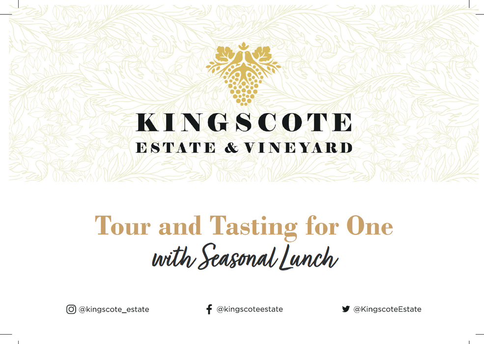Kingscote Estate & Vineyard Tour & Tasting With Lunch Voucher