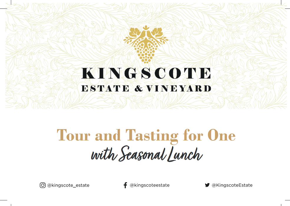 Kingscote Estate & Vineyard Tour and Tasting With Lunch Voucher