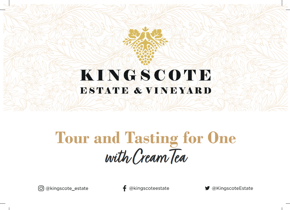 Kingscote Estate & Vineyard Tour & Tasting With Cream Tea Voucher